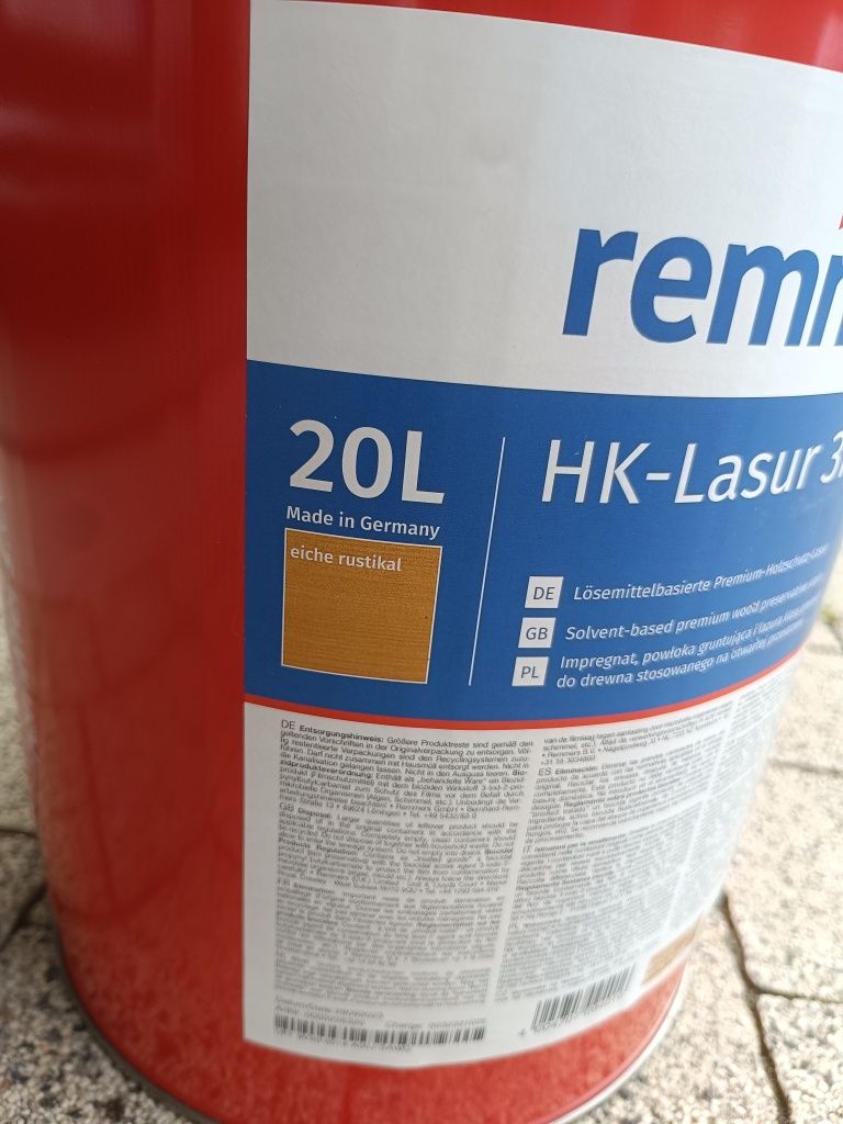 Impregnat do drewna Remmers HK Lazur 20l Dąb Rustykalny