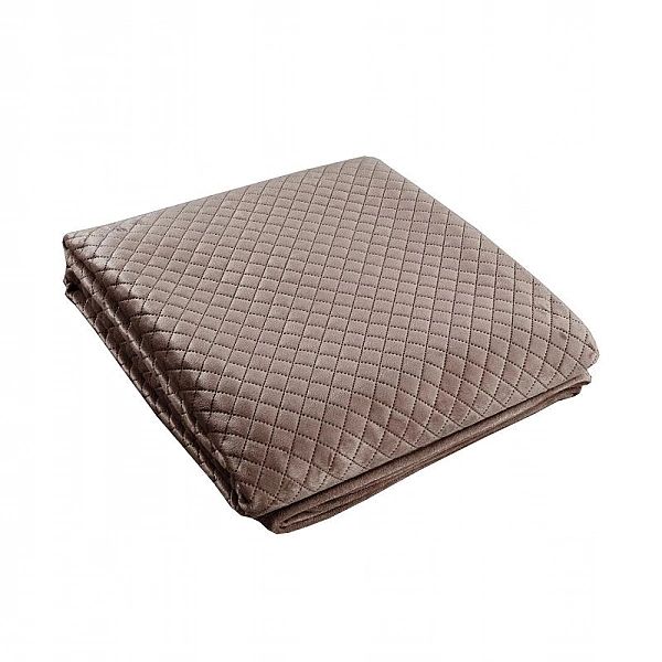 Narzuta na łóżko 200x220 welurowa pikowana 7082 Velvet ciemny brąz