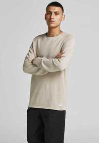 Jack & Jones Sweter męski m beżowy