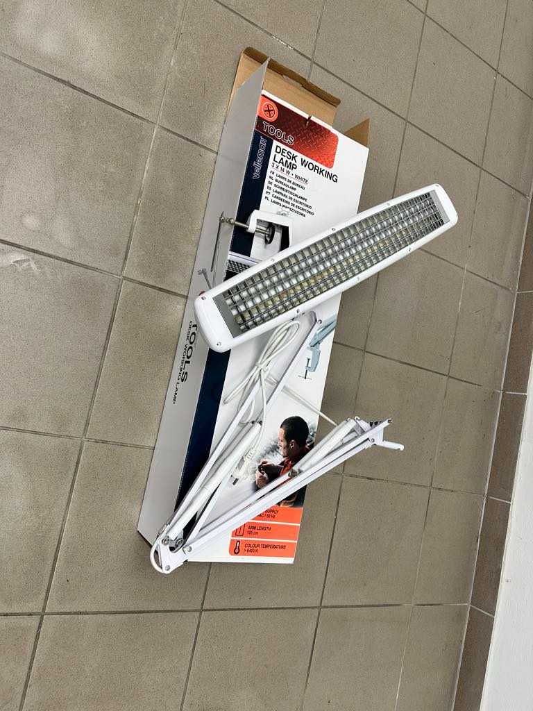 Lampa warsztatowa / modelarska 3 x 14W biała Velleman