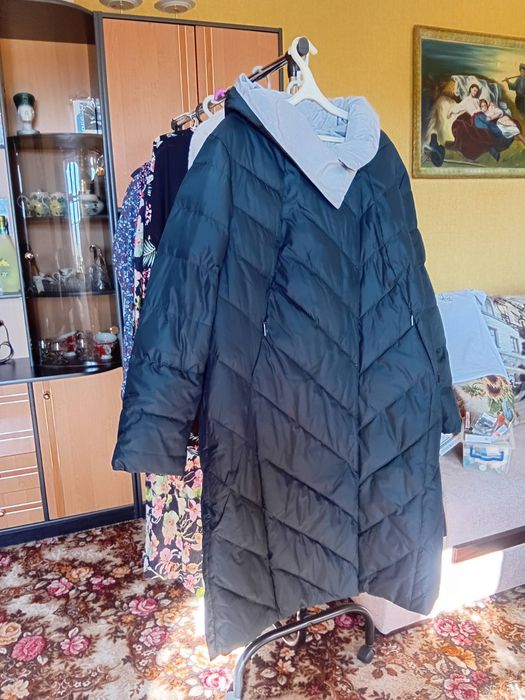 Пальто женское темносинее