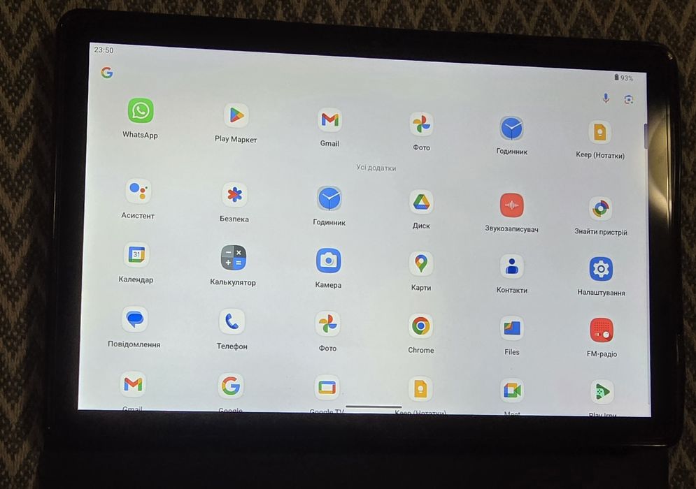 Планшет новий G-tab c30