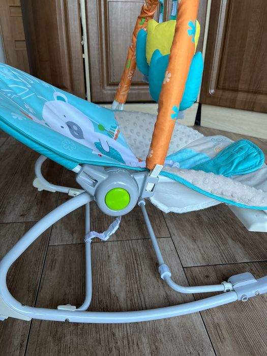 Leżaczek bujaczek dla niemowlaka Ricokids z wibracjami