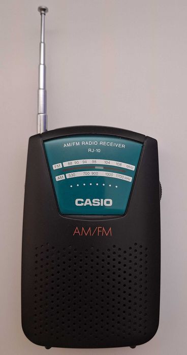 RADIO CASIO RECEIVER AM/FM RJ-10 vintage radyjko zabytkowe retro PRL