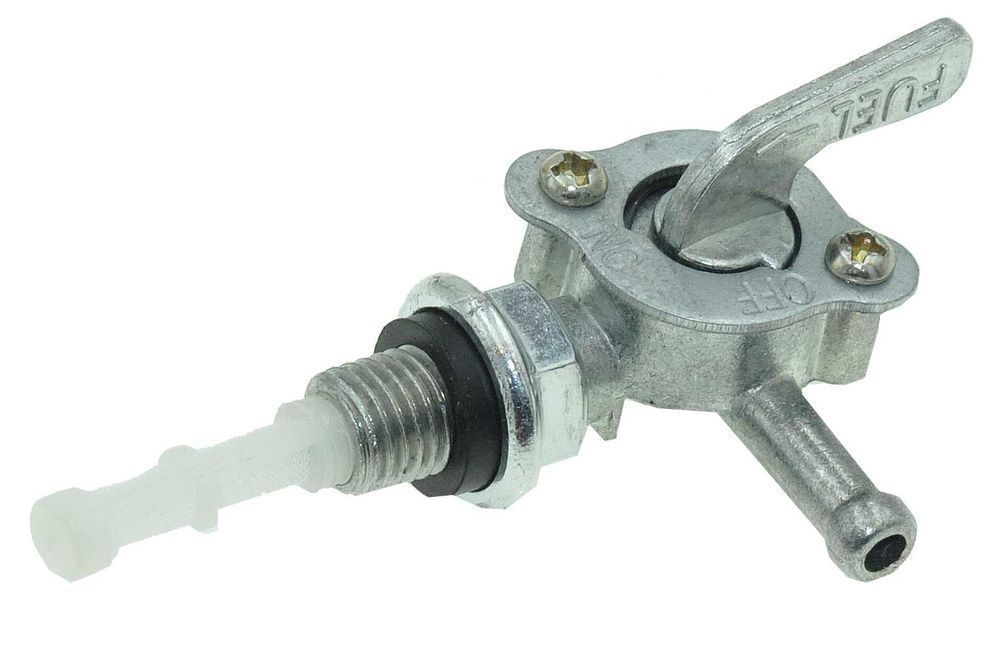 Кран топливный двигателя генератора 168F вых лево резьба 10 мм, gen007