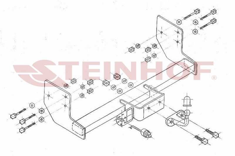 HAK HOLOWNICZY + Moduł 7 pin do Mercedes-Benz Vito Viano WSA 639 P