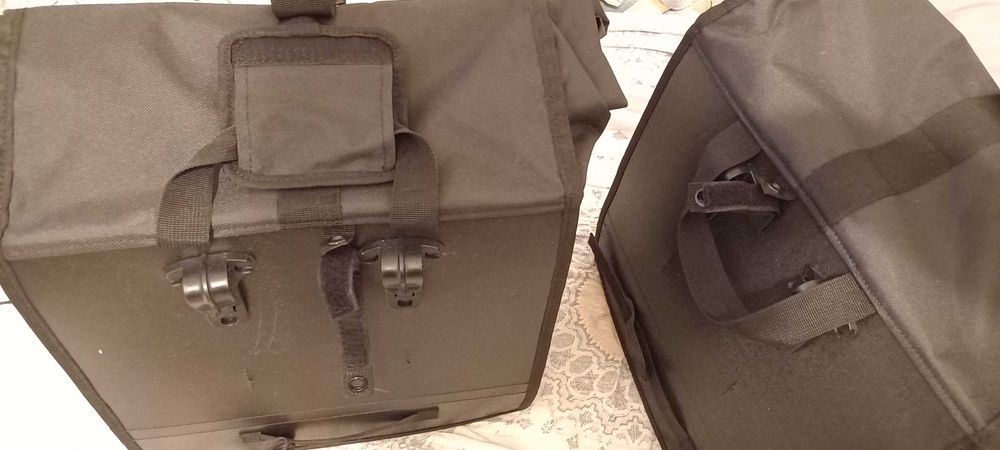 Alforge Duplo Bicicleta 500 2x20 L Preto - DECATHLON