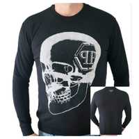 Bluza męska Philipp Plein Skull czarna