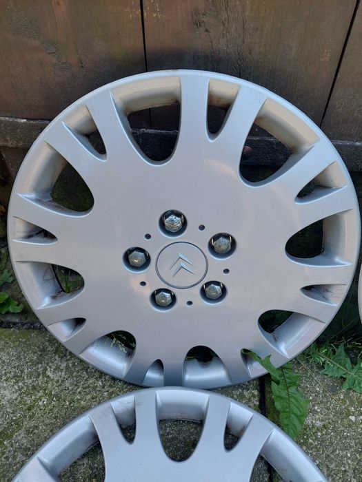 Komplet oryginalnych kołpaków Citroën 15"