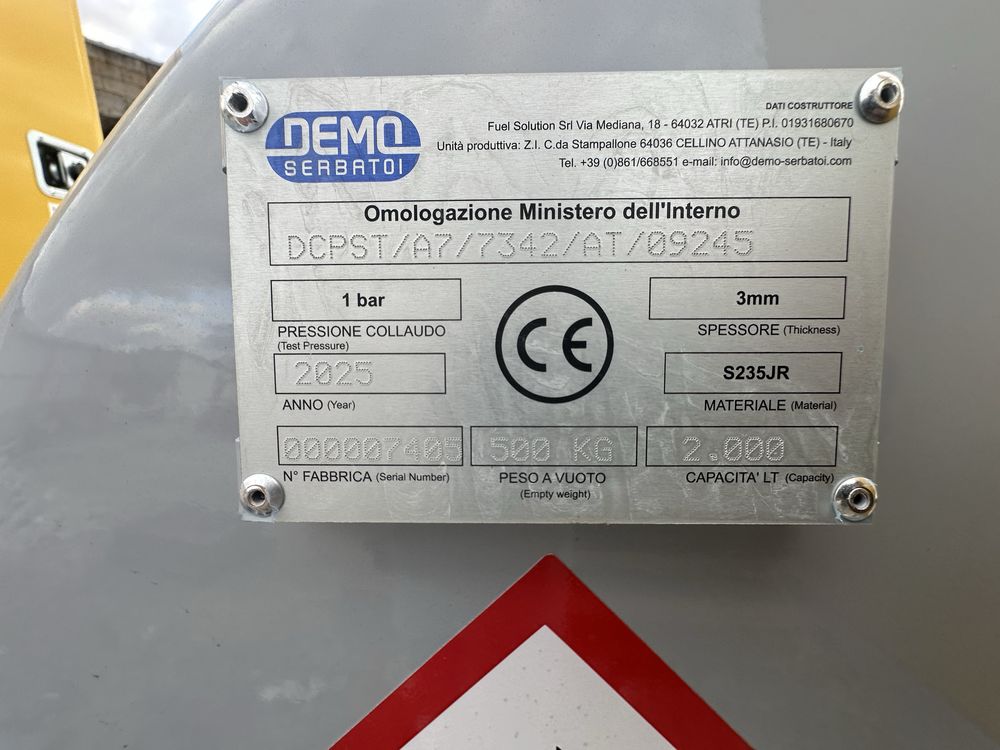 Deposito de gasoleo 2000l