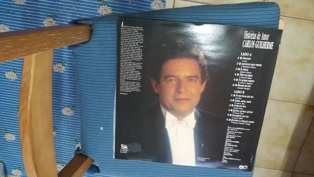 Disco LP Carlos Guilherme - Histórias de Amor
