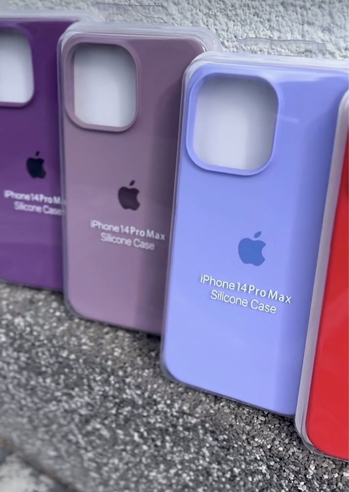 Силіконовий чохол на айфон silicone case iPhone 14 pro max /інші 13 шт