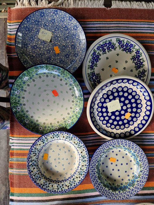 CERAMIKA BOLESŁAWIECKA podgrzewacze czajnik dzbanki talerzyki