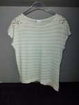 T-shirt oversize w zielone paski