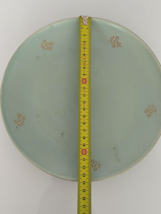 Patera talerz Pruszków Zielony PRL