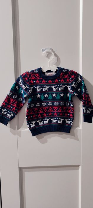 Sweterek świąteczny dla chłopca rozmiar 68-74