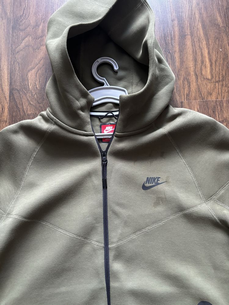 Толстовка Nike tech fleece olive original