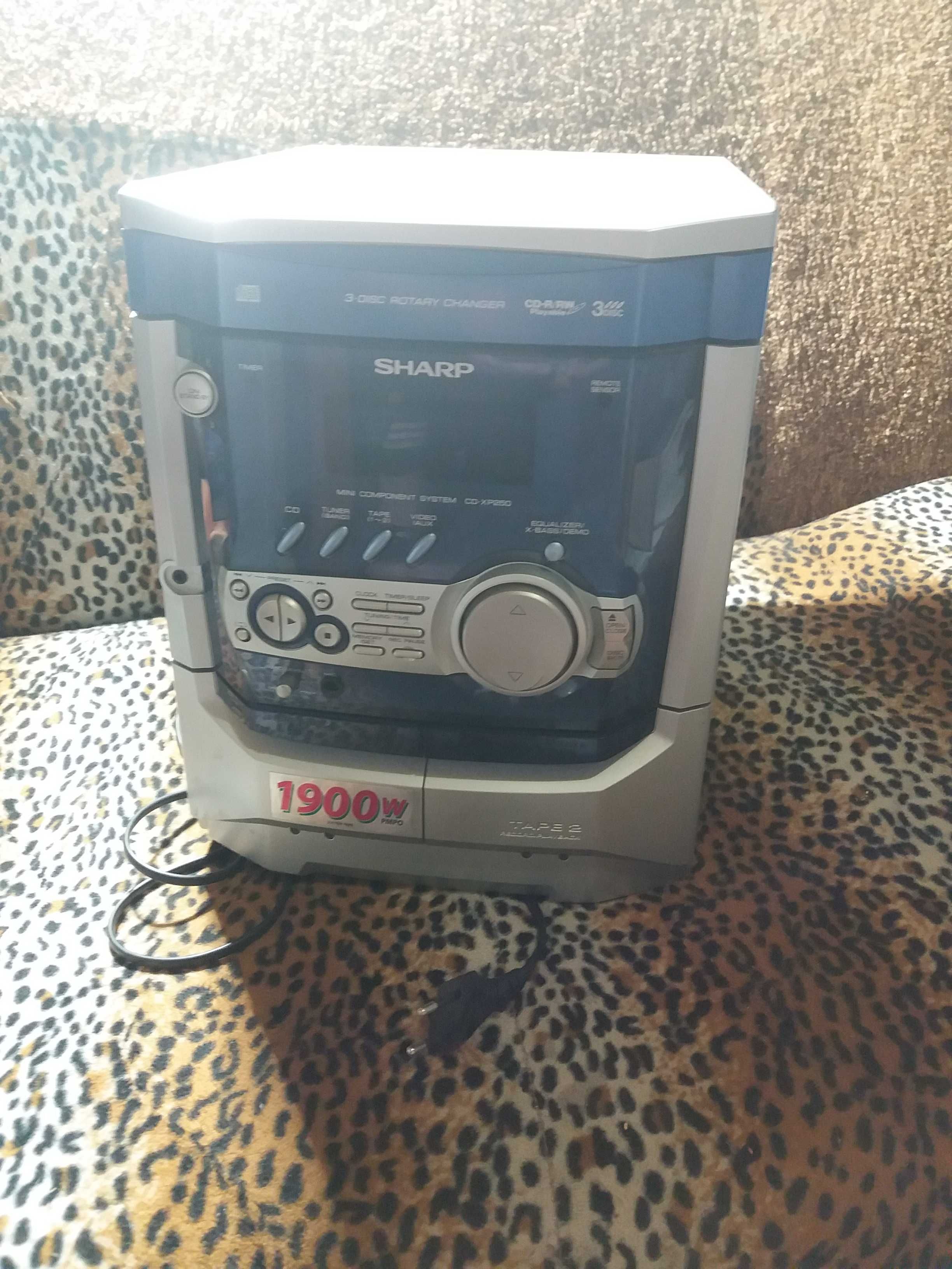 Музыкальный центр sharp cd xp250w(только радио)