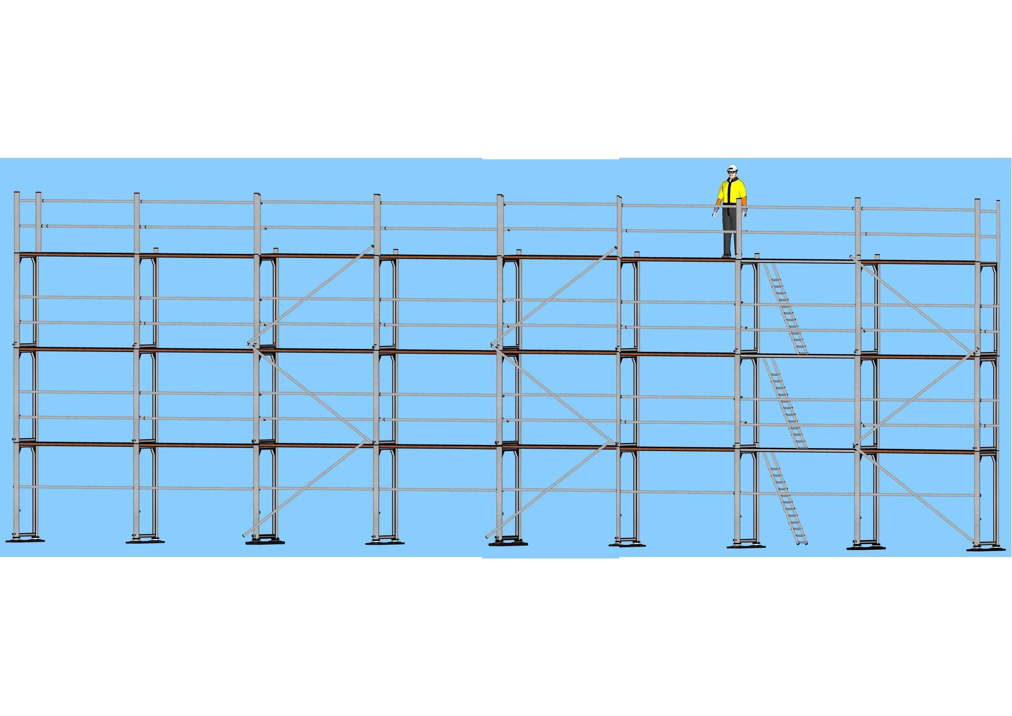 Rusztowanie 200m 8,3m x 24m Pletttack 17665 brutto