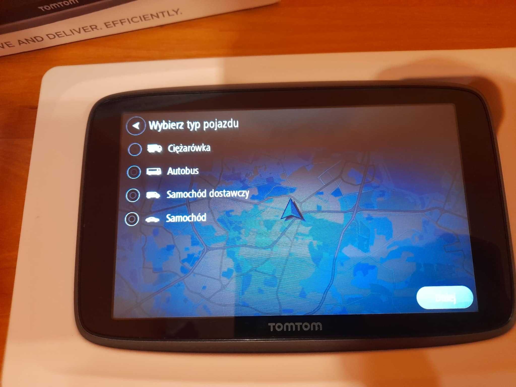 NÓWKA TomTom 6250Professional nawigacja karta SIM Live Traffic AUTOBUS