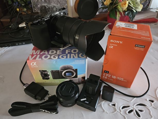 Sony ZV-10E klatka Smallrig Sony 16-55mm 18-105mm aku ładowarka gwaran