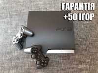 Playstation 3 Slim 500 Gb (Sony PS3) Приставка пс3 + 50 Ігор