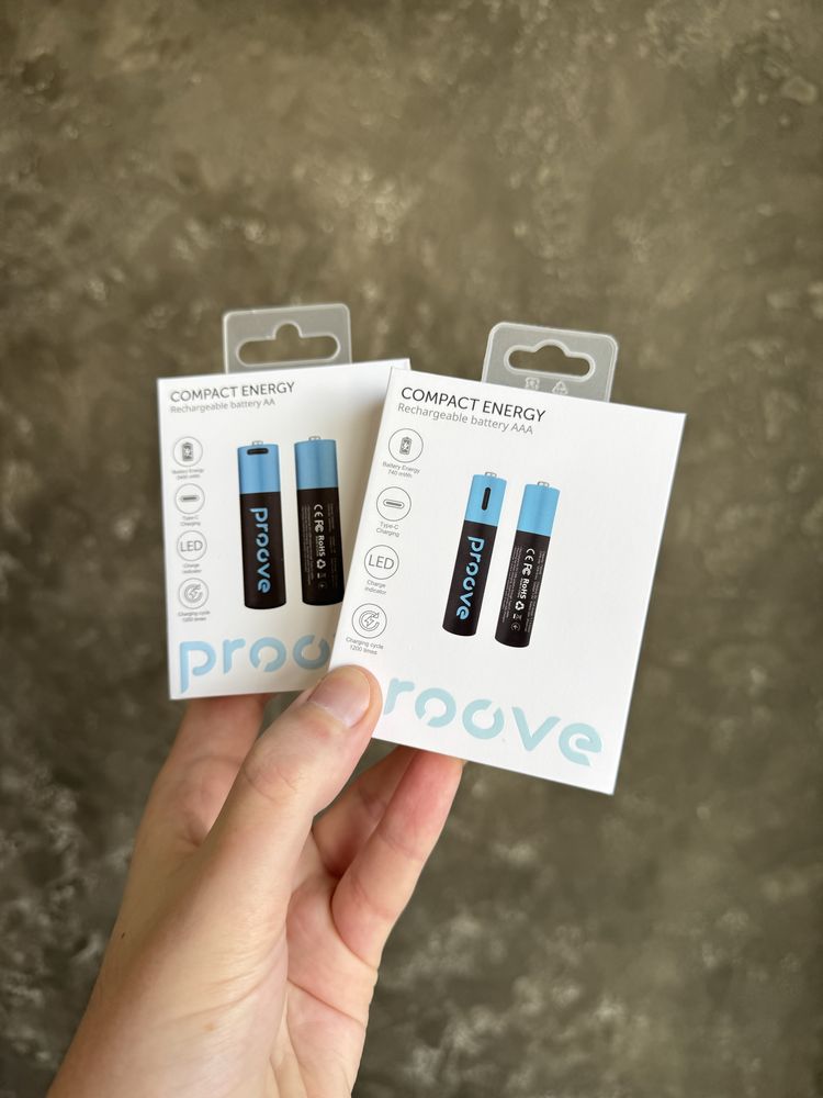 Акумуляторні батарейки Proove Compact Energy