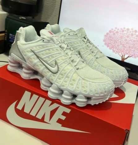 Nike Shox TL White Metallic Silver r.45