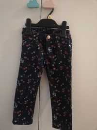 Spodnie jeansy dżinsy z diagonalu H&M 92 18-24M