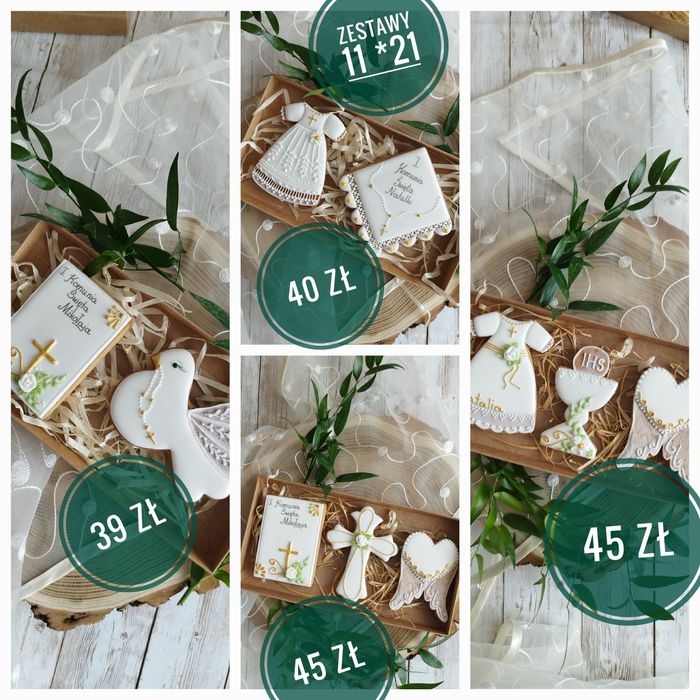 Pierniki komunijne . Podziękowania dla gości