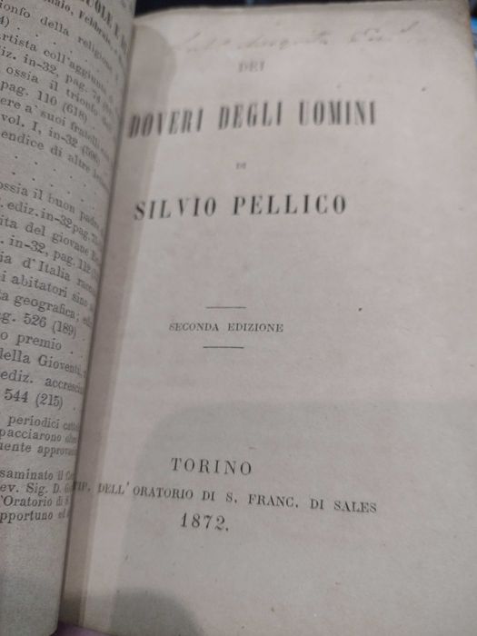 Dei Doveri Degli Uomini - Silvio Pellico 1872