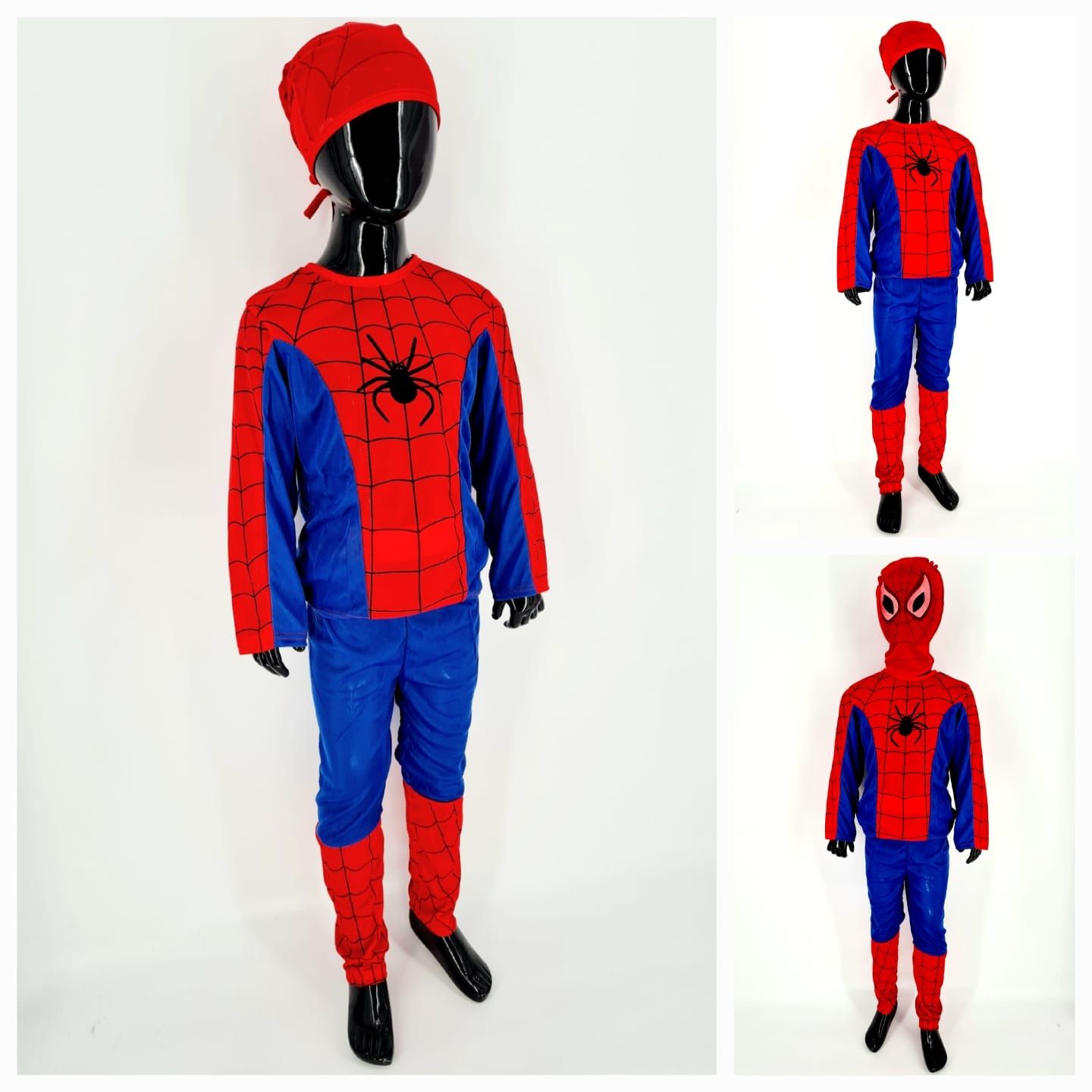 Nowy strój Spider-Man dla dzieci 3-częściowy rozm S