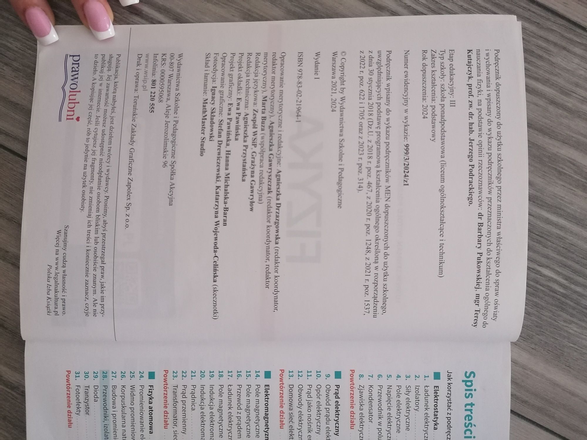Podręcznik do fizyki klasa 3