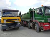 Piach do mixokreta, tynk, murowanie, ziemia, kruszywa z transportem