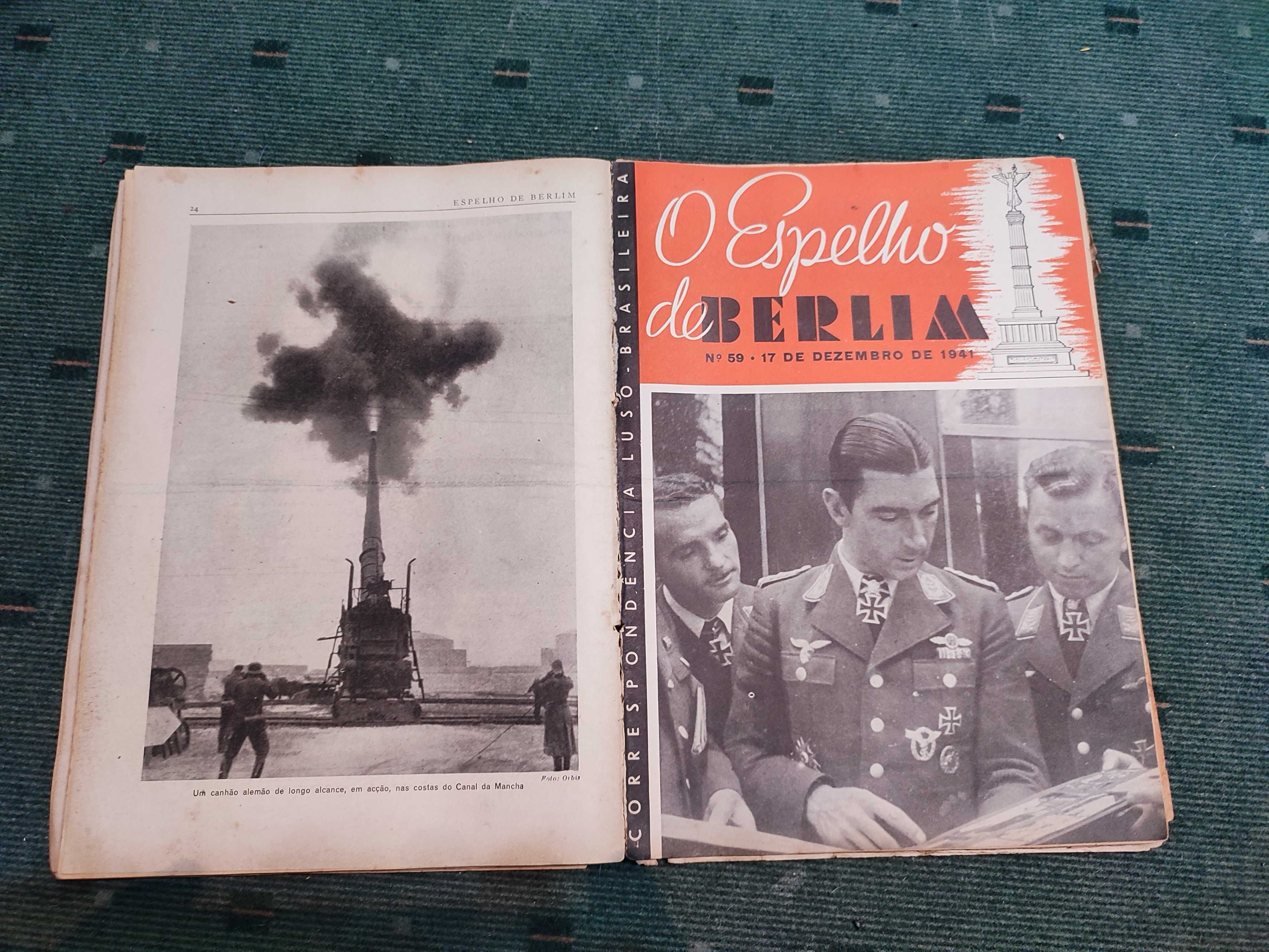 O Espelho de Berlim -Propaganda nazi - 33 números (1941 e 1942)