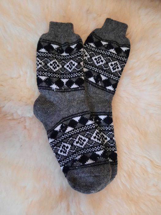 Чоловічі шкарпетки з натуральної овечої шерсті