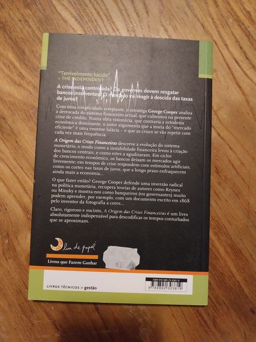 A Origem das Crises Financeiras  - George Cooper