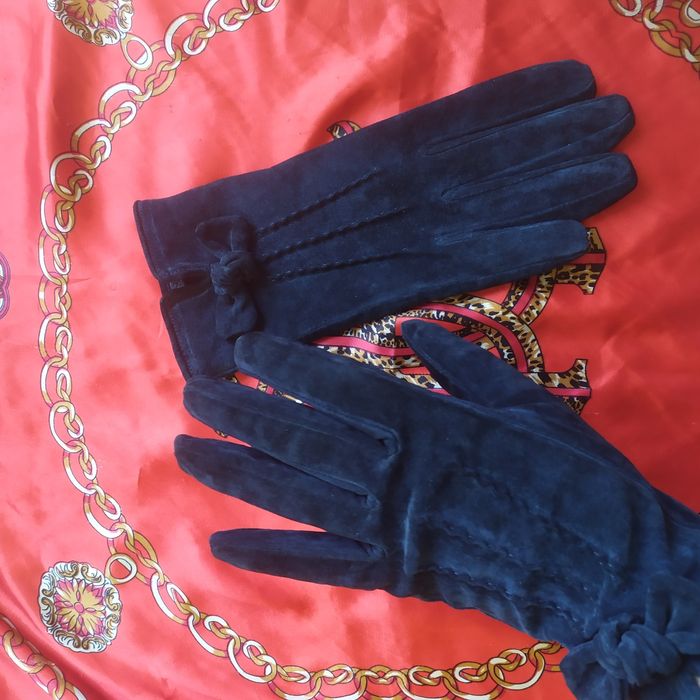 Перчатки шкіра, довгі пальчики