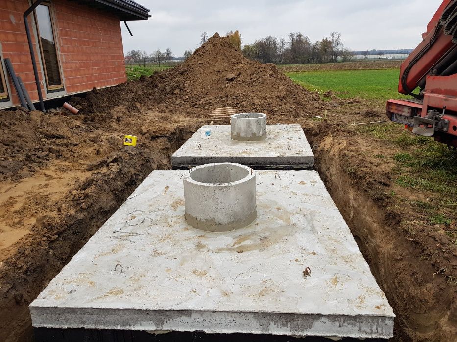 Produkcja oraz montaż szamb betonowych szambo zbiornik deszczówka 8m3