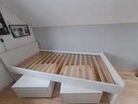 Łóżko białe Ikea szer 90 cm