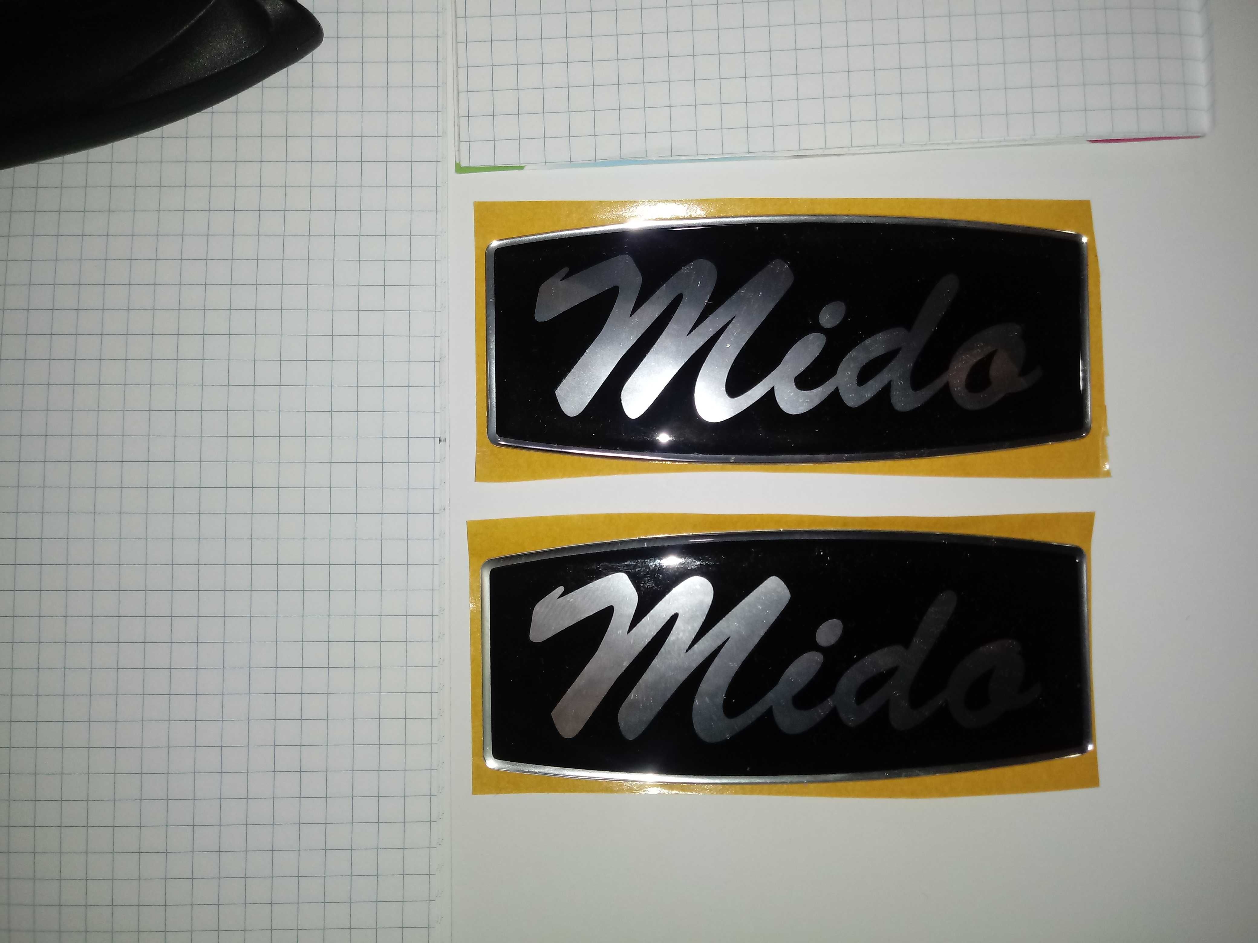Naklejka żelowa MIDO oryginał - 1 sztuka