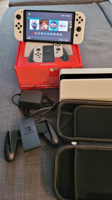 Nintendo Switch OLED + Szkło + Etui - Gwarancja
