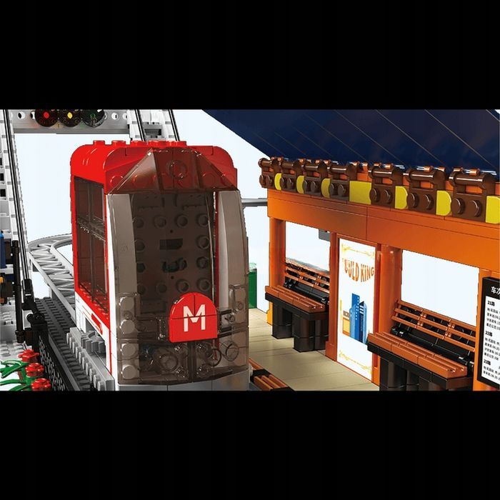 Klocki 1488 el. Urban kolejka miejska z pilotem Mould King 16052