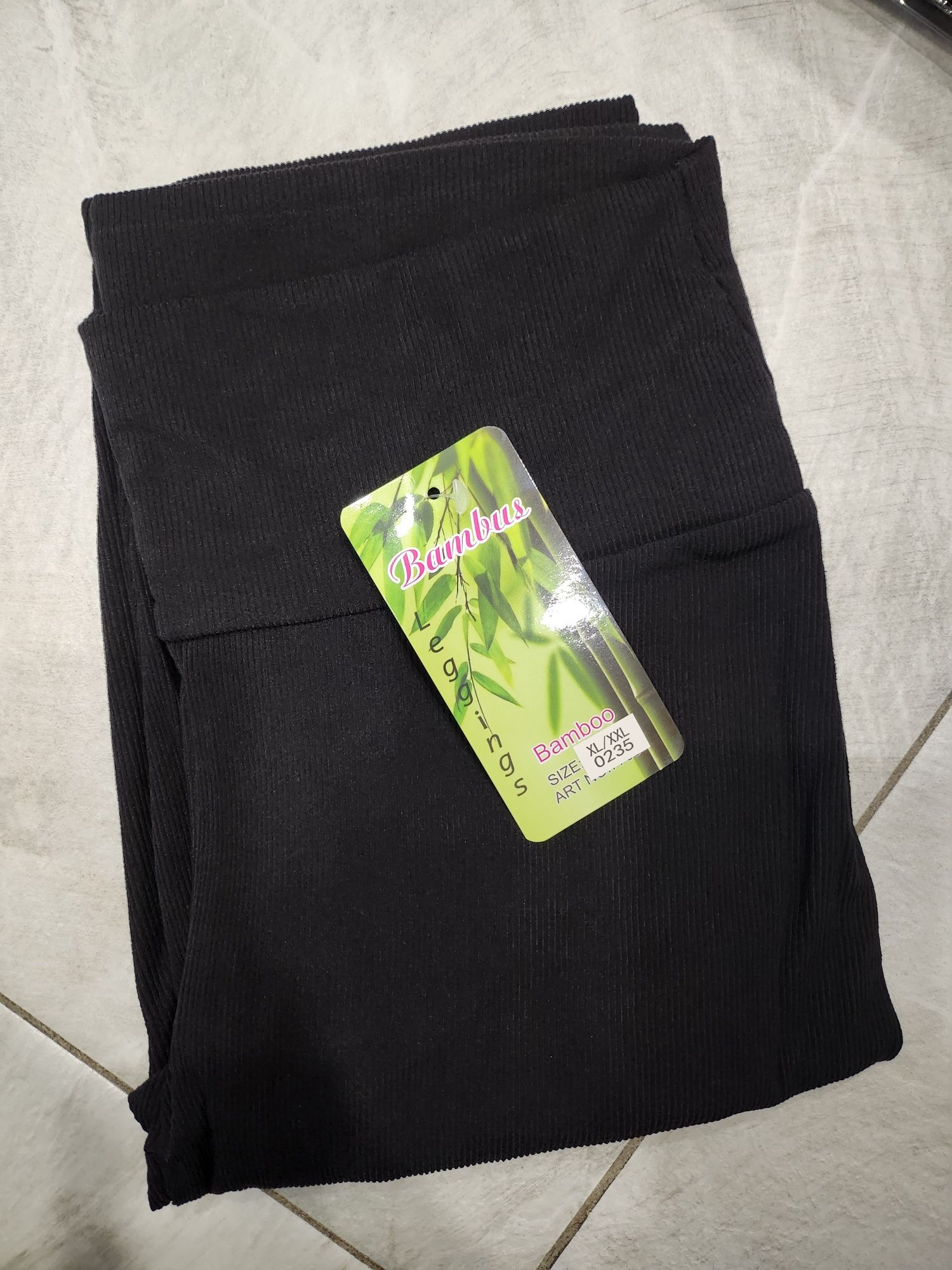 Legginsy bambusowe czarne XL/XXL