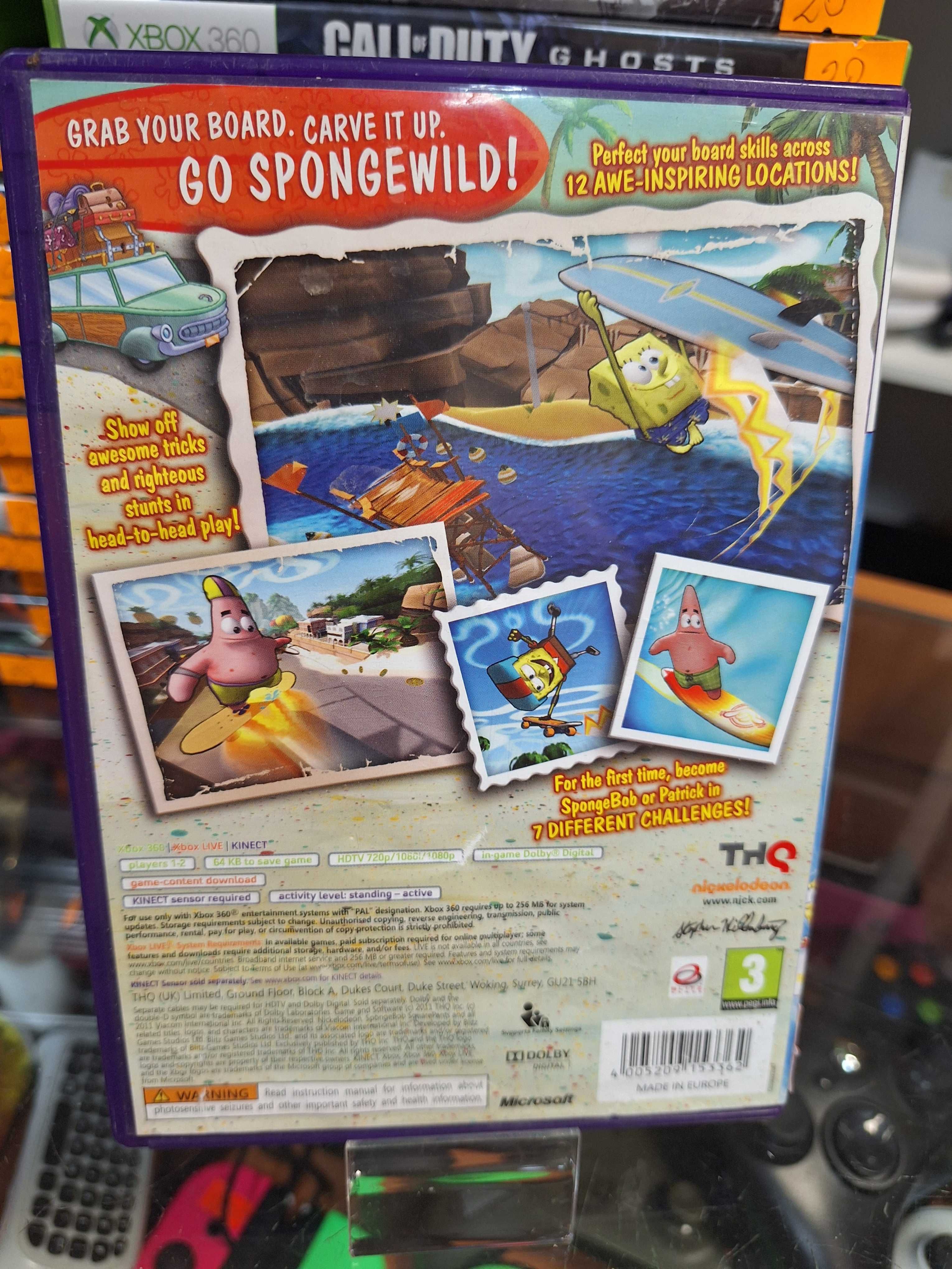 Spongebob Squarepants Surf & Skate Roadtrip Microsoft Xbox 360