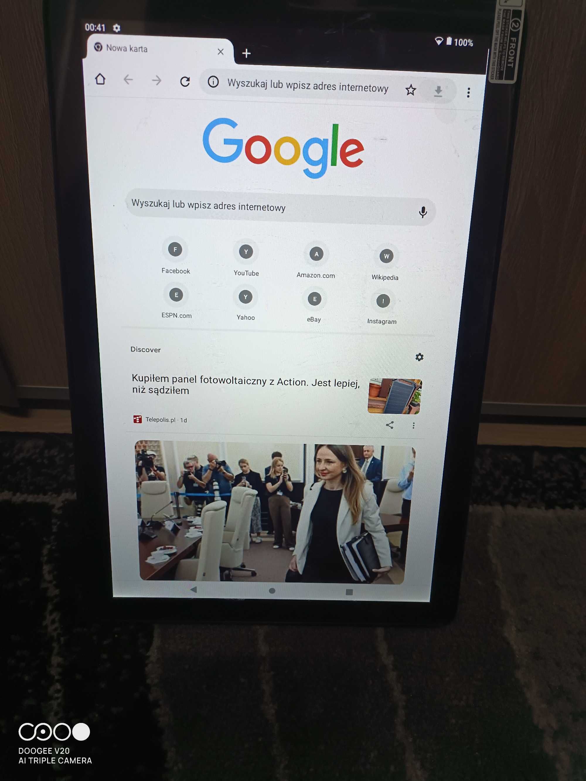 nowy tablet 10 cali 8gb 128gb android 13 zafoliowany stan ideal