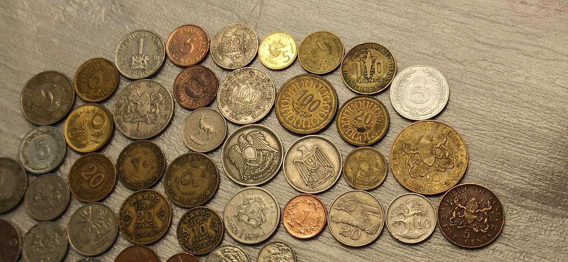 Набор монет Африка, 42шт
