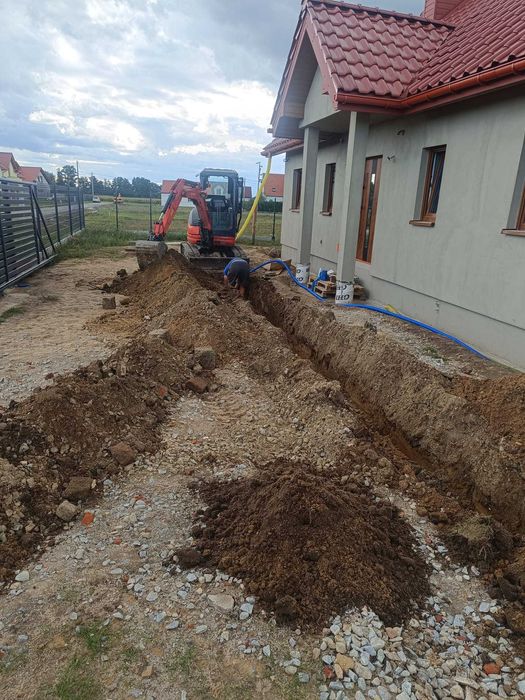 Usługi minikoparką - prace ziemne
