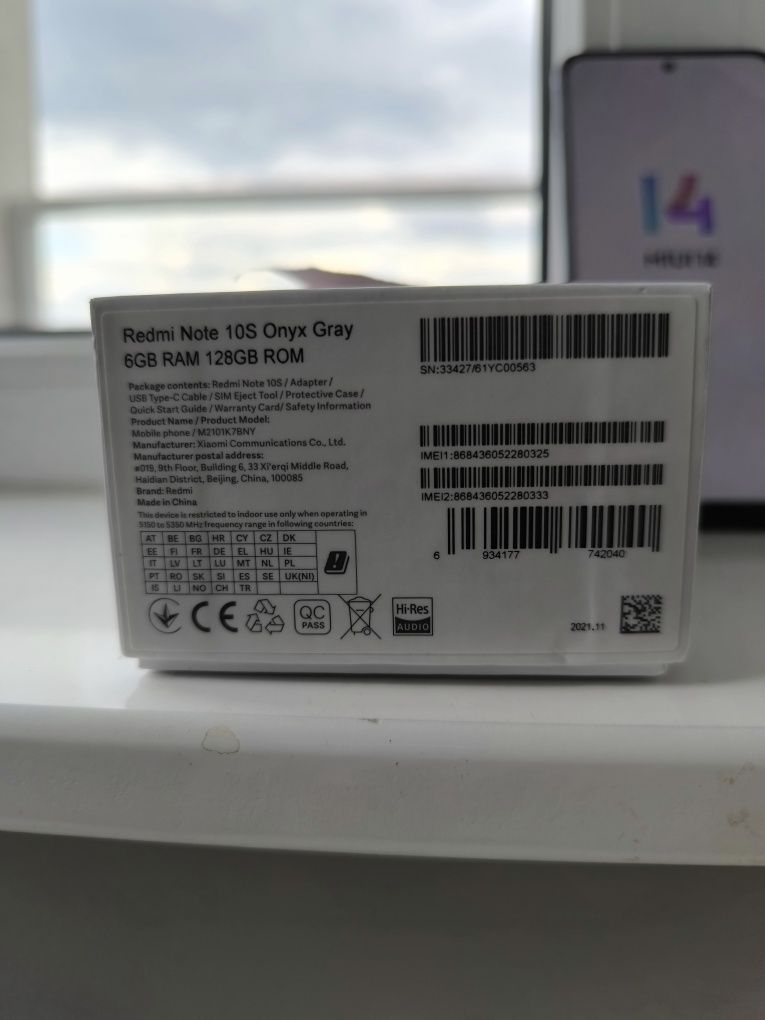 Xiaomi redmi note  10s Onyx Grey 6GB/128GB  Stan bardzo dobry