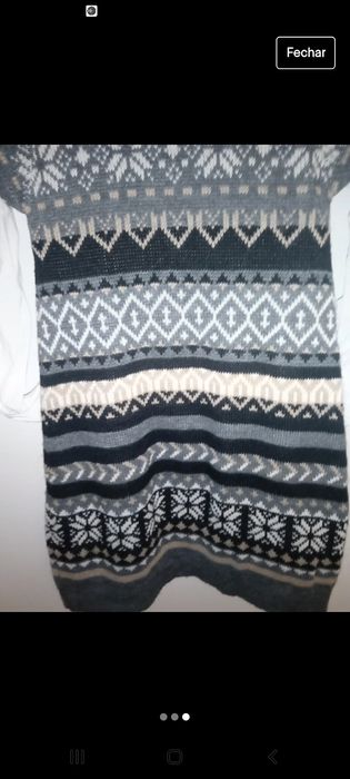 Vestido de inverno em malha tam M